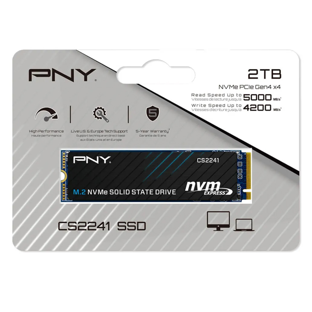 SSD M.2 (2280) NVME 2Tb PCIe Gen4 x4 PNY CS2241